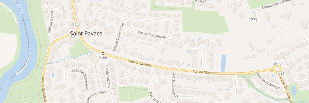 Plan du 25 Rue du Monnet à Saint-Pavace