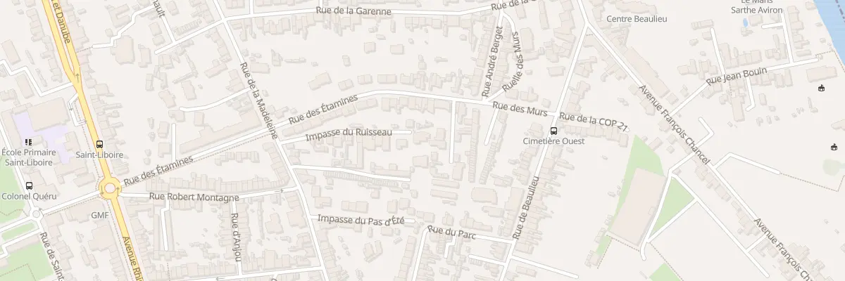 Plan du 26 Imp du Ruisseau au Mans