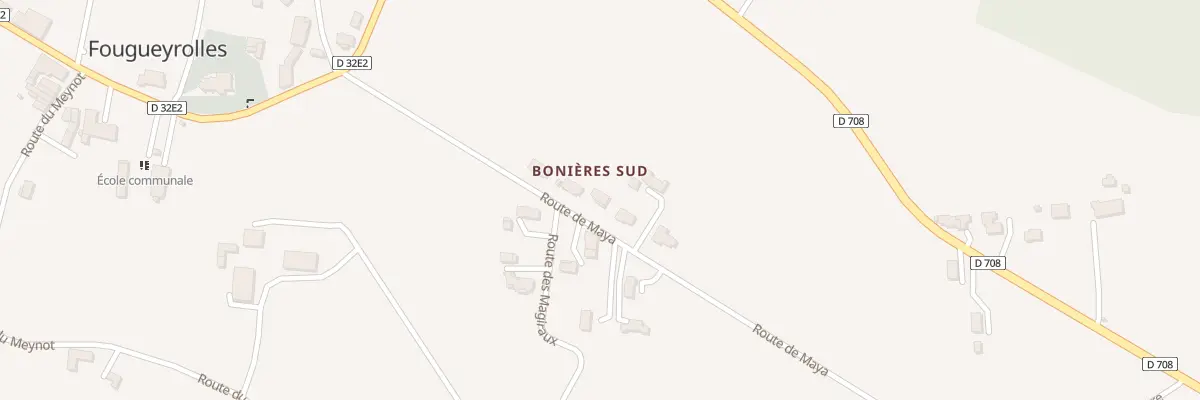 Plan du 241 Rte de Maya à Fougueyrolles