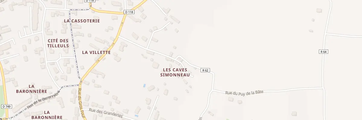 Plan du 12 Rue des Caves Simonneau à Beaumont-en-Véron