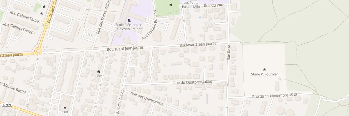 Plan du 73 Bd Jean Jaurès à Soyaux