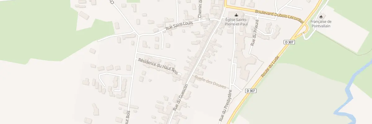 Plan du 28 Rue du Guesclin à Pontvallain