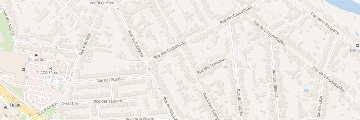 Plan du 90 Rue Roger Salengro au Mans