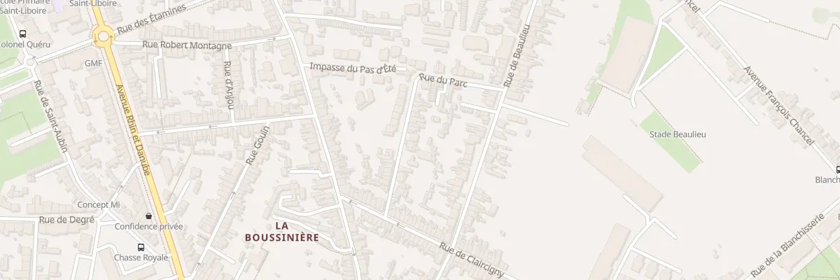 Plan du 16B Rue du Parc au Mans