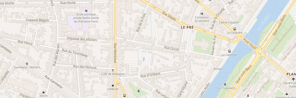 Plan du 47 Rue Ducre au Mans