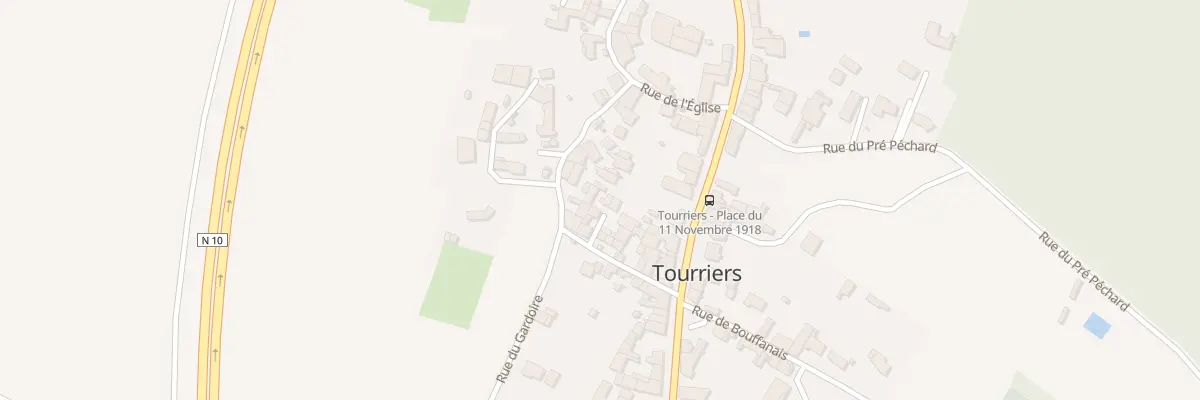 Plan du 10 Rue du Bourg à Tourriers