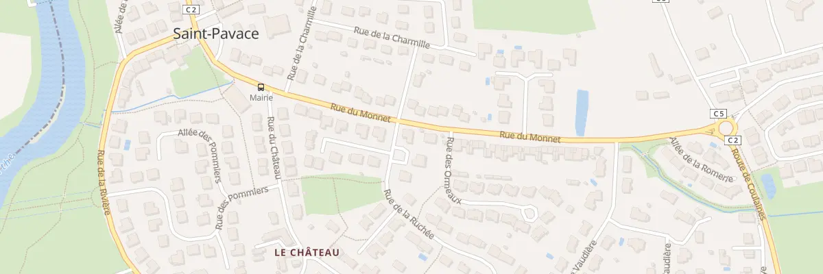 Plan du 1 Rue de la Ruchee à Saint-Pavace