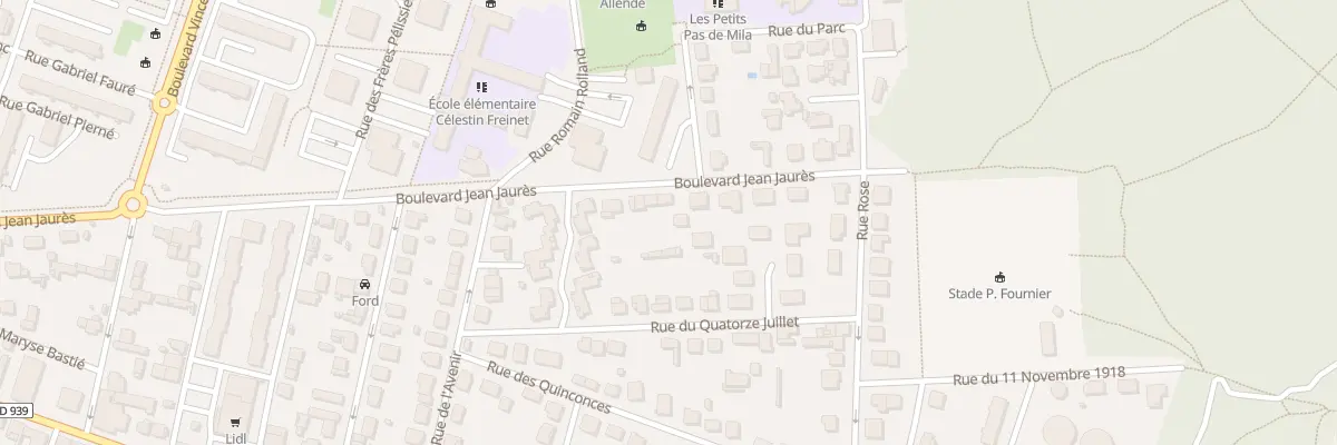 Plan du 75 Bd Jean Jaurès à Soyaux