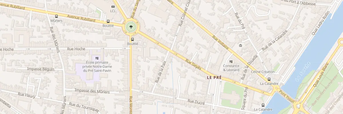 Plan du 25 Rue Siéyès au Mans