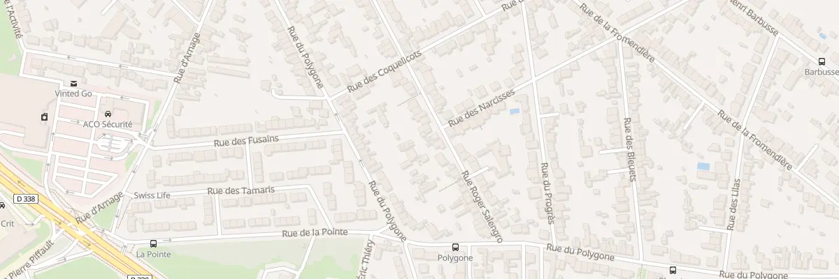 Plan du 104 Rue Roger Salengro au Mans