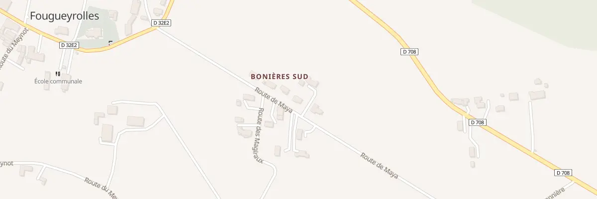 Plan du 119 Bonieres Sud à Fougueyrolles