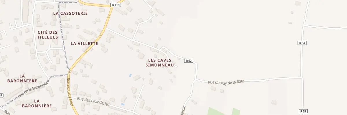 Plan du 14 Rue des Caves Simonneau à Beaumont-en-Véron