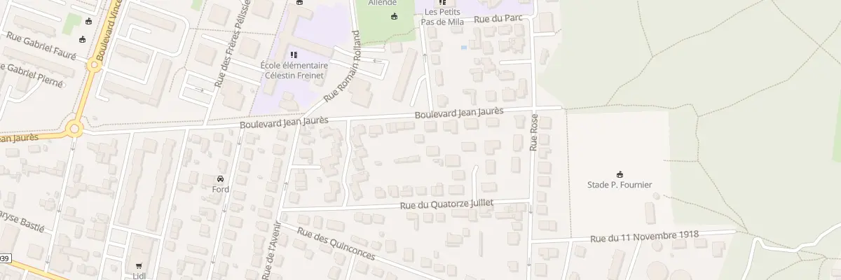 Plan du 77 Bd Jean Jaurès à Soyaux
