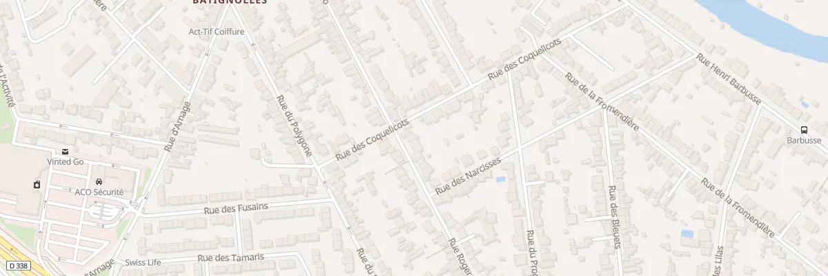 Plan du 77 Rue Roger Salengro au Mans