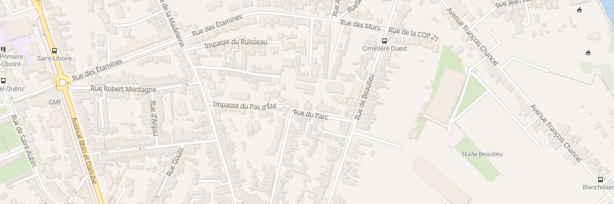 Plan du 43 Rue du Parc au Mans