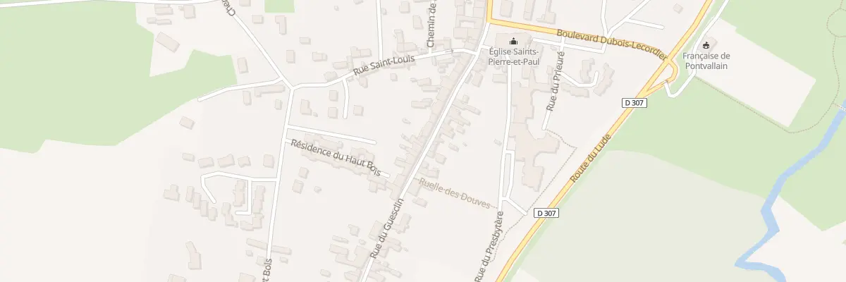 Plan du 22 Rue du Guesclin à Pontvallain