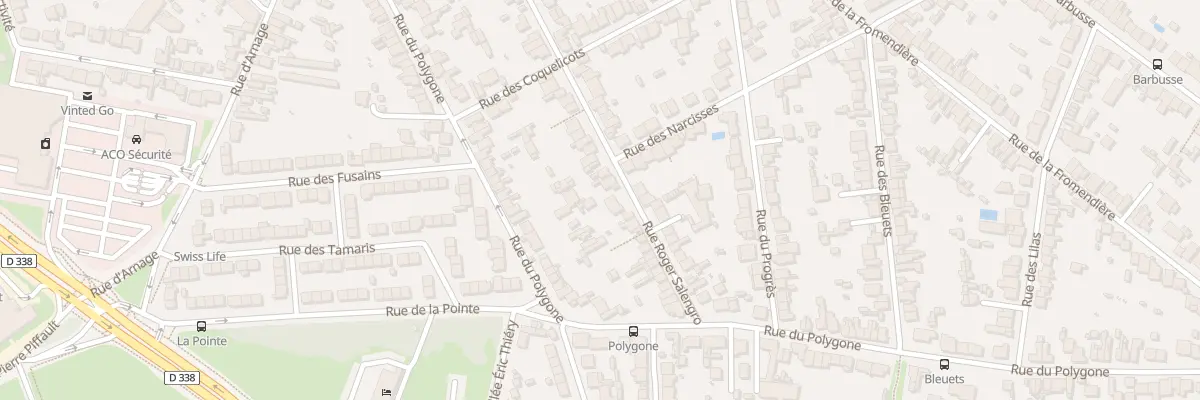 Plan du 110 Rue Roger Salengro au Mans
