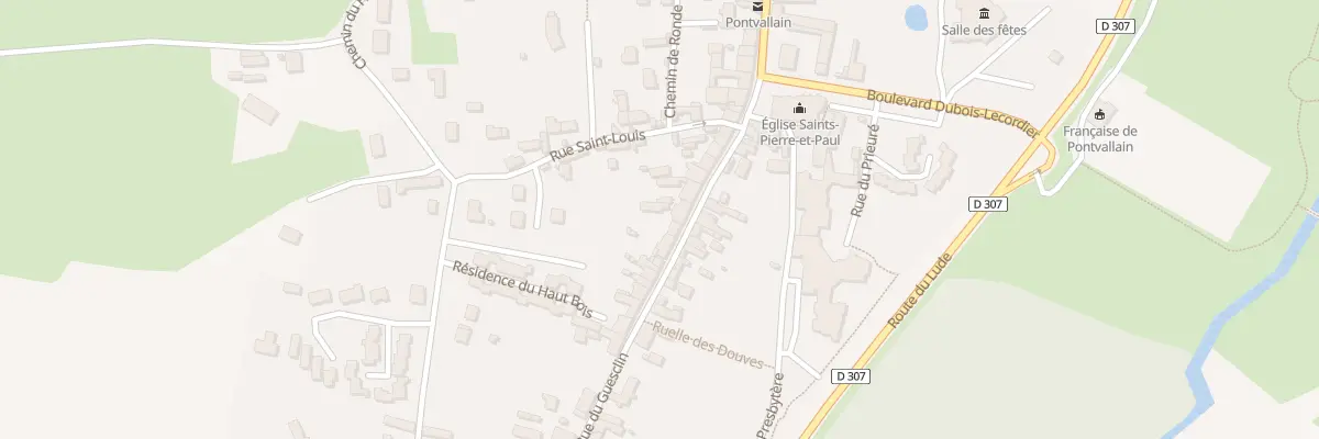 Plan du 16B Rue du Guesclin à Pontvallain