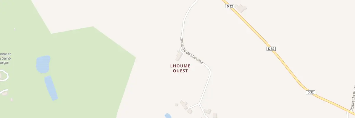 Plan du 219 Lhoume Ouest à Saint-Méard-de-Gurçon