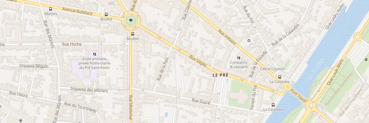 Plan du 21 Rue Sieyes au Mans