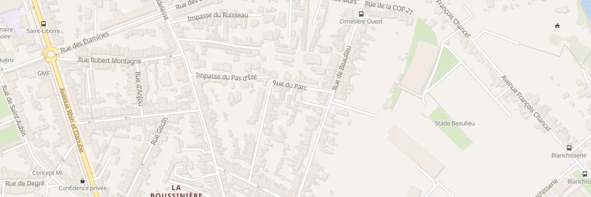 Plan du 66 Rue du Parc au Mans