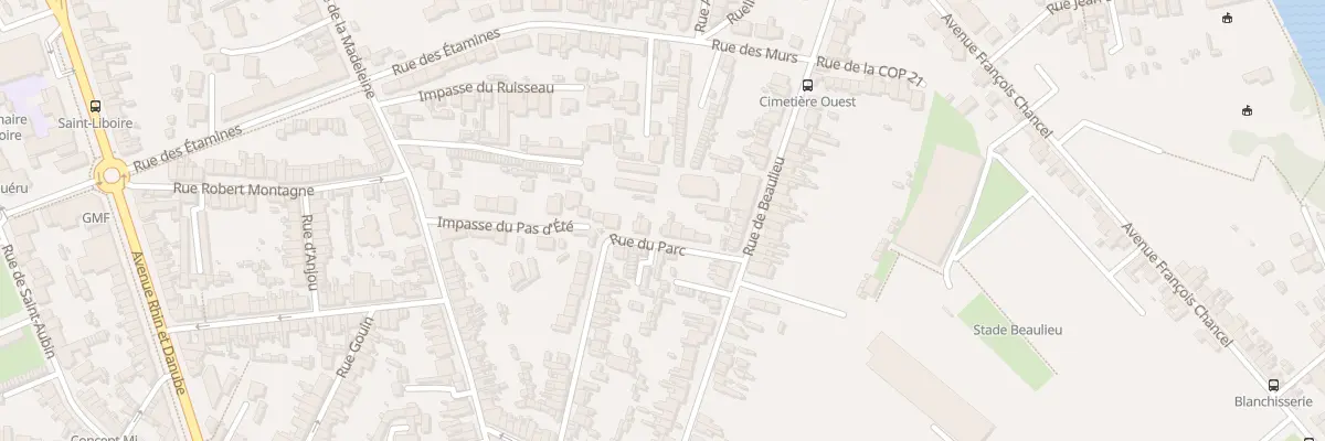 Plan du 49 Rue du Parc au Mans
