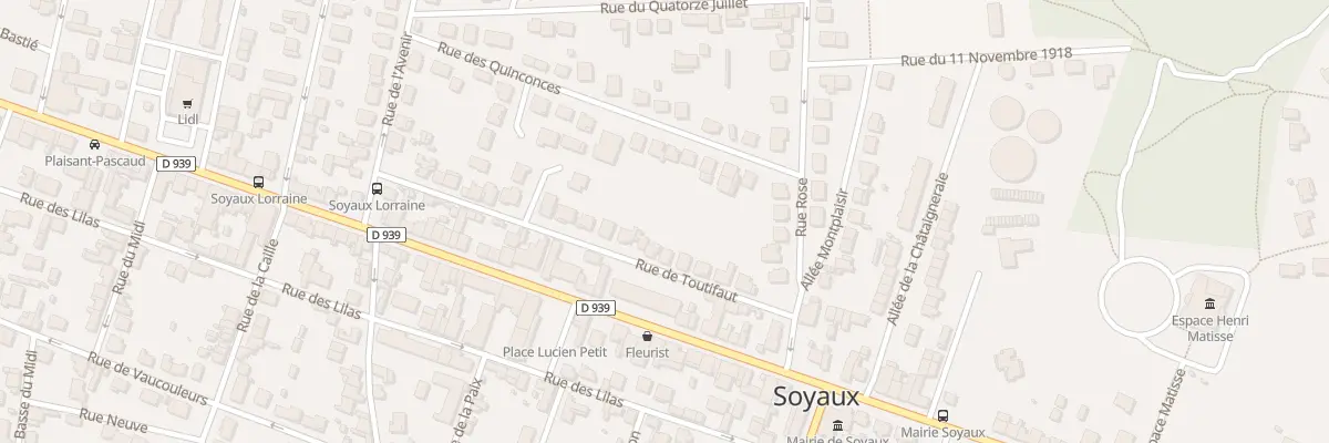 Plan du 11 Rue de Toutifaut à Soyaux