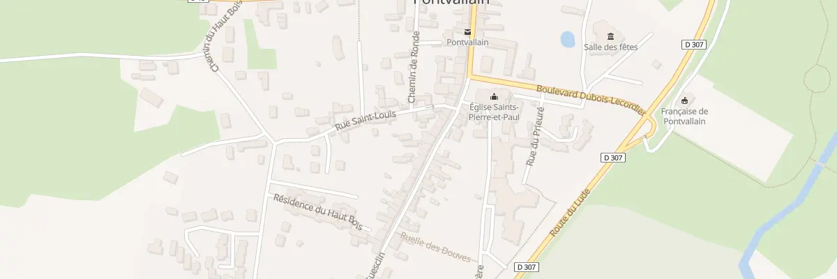 Plan du 10 Rue du Guesclin à Pontvallain