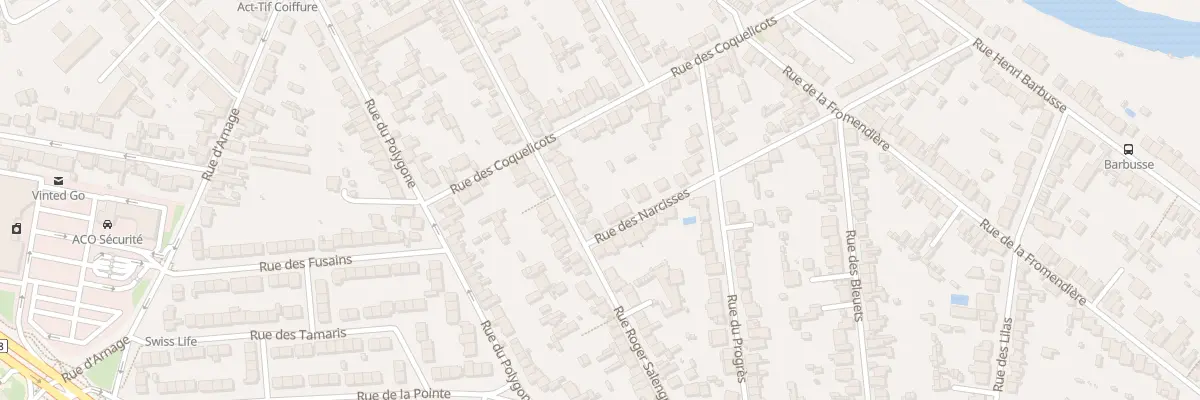 Plan du 89 Rue Roger Salengro au Mans