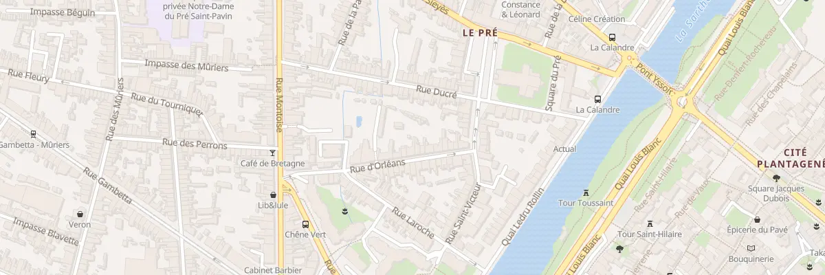 Plan du 18 Rue d’Orléans au Mans
