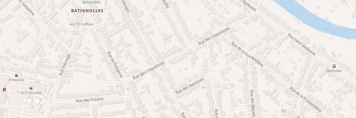 Plan du 59 Rue des Coquelicots au Mans