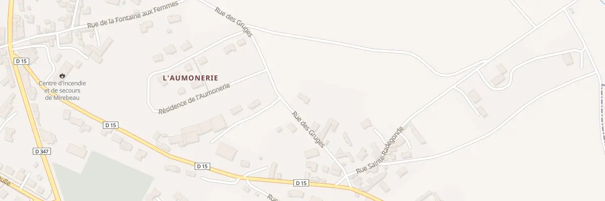 Plan du 23 Rue des Gruges à Mirebeau