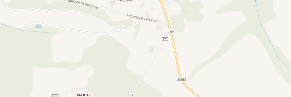 Plan de Sartou à Gazax-et-Baccarisse