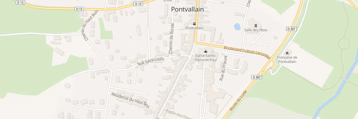 Plan du 4 Rue du Guesclin à Pontvallain