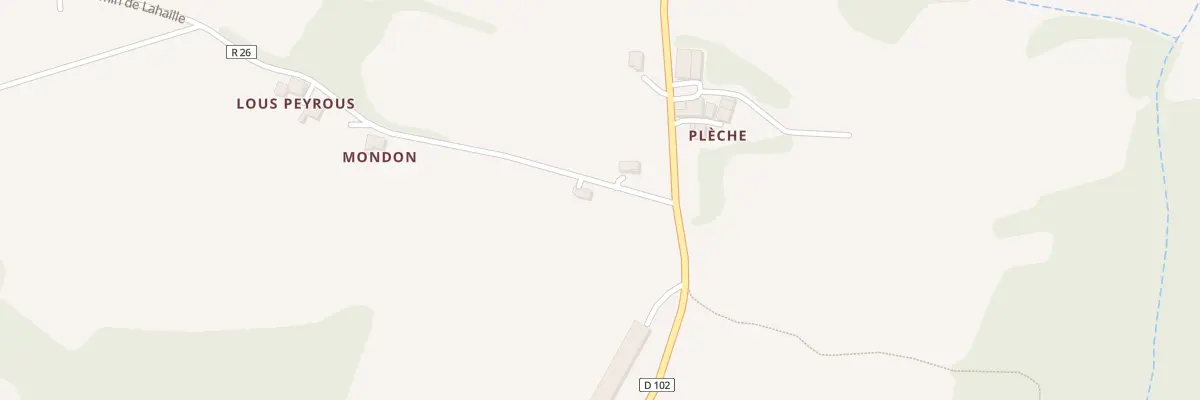 Plan du 85 Chem de Lahaille à Lupiac
