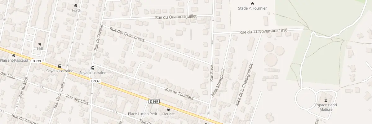 Plan du 4 Rue des Quinconces à Soyaux