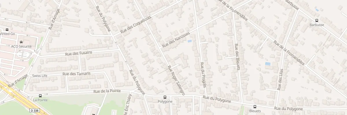Plan du 107 Rue Roger Salengro au Mans
