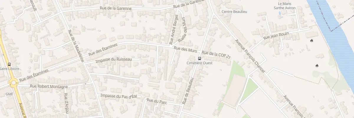 Plan du 3 Rue des Murs au Mans