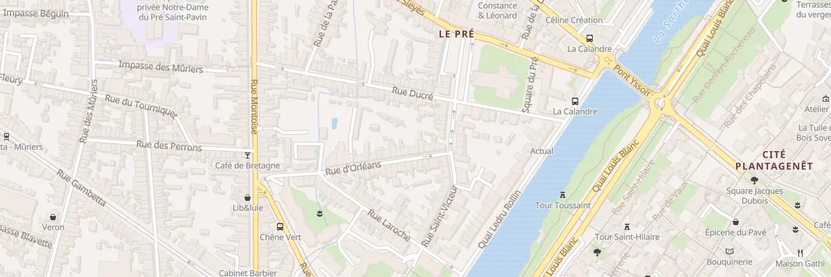 Plan du 10 Rue d’Orléans au Mans