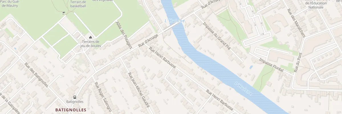 Plan du 17 Rue Henri Barbusse au Mans