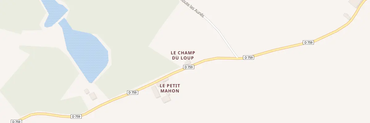 Plan du 45 Le Champ du Loup à Bursard