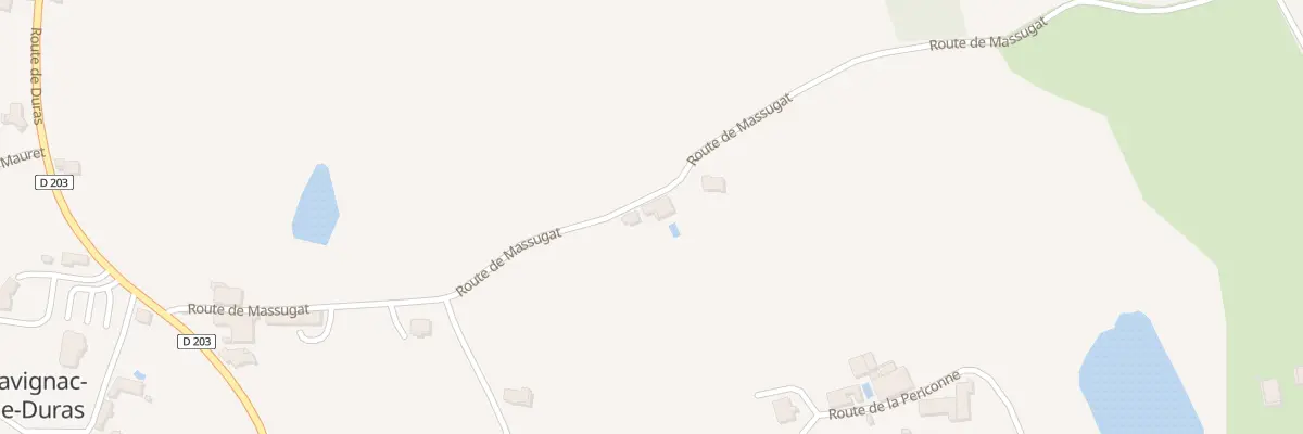 Plan du 400 Rte de Massugat à Savignac-de-Duras