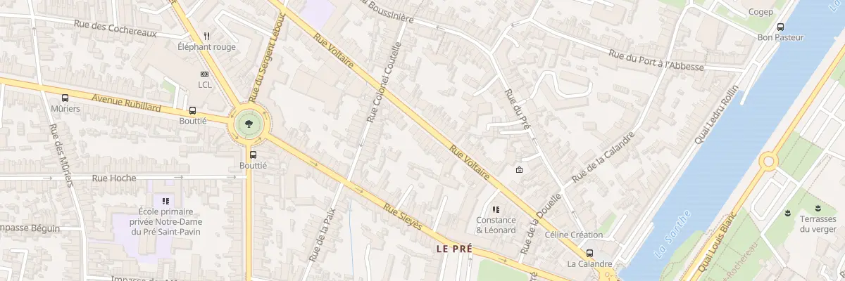 Plan du 51 Rue Voltaire au Mans
