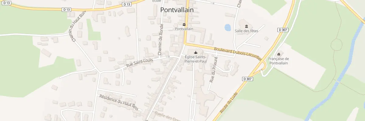 Plan du 1 Rue du Guesclin à Pontvallain