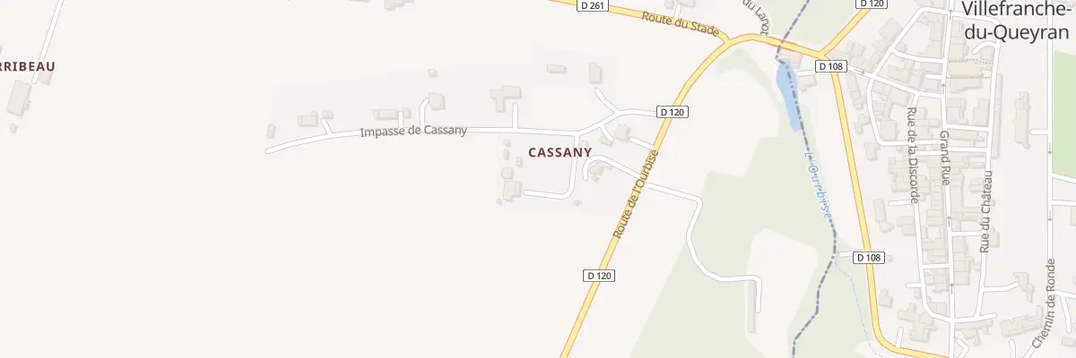 Plan du 85 Cassany à Anzex