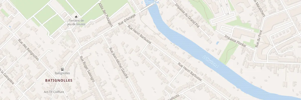 Plan du 32 Rue Henri Barbusse au Mans