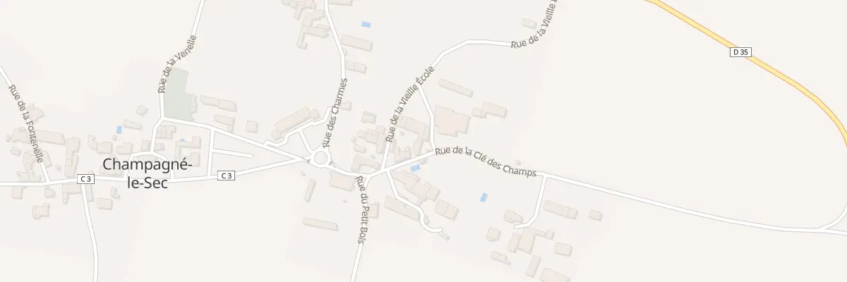 Plan du 1 Rue du Marronnier à Champagné-le-Sec