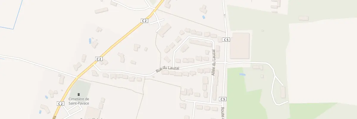 Plan du 7 Rue du Lauzai à Saint-Pavace