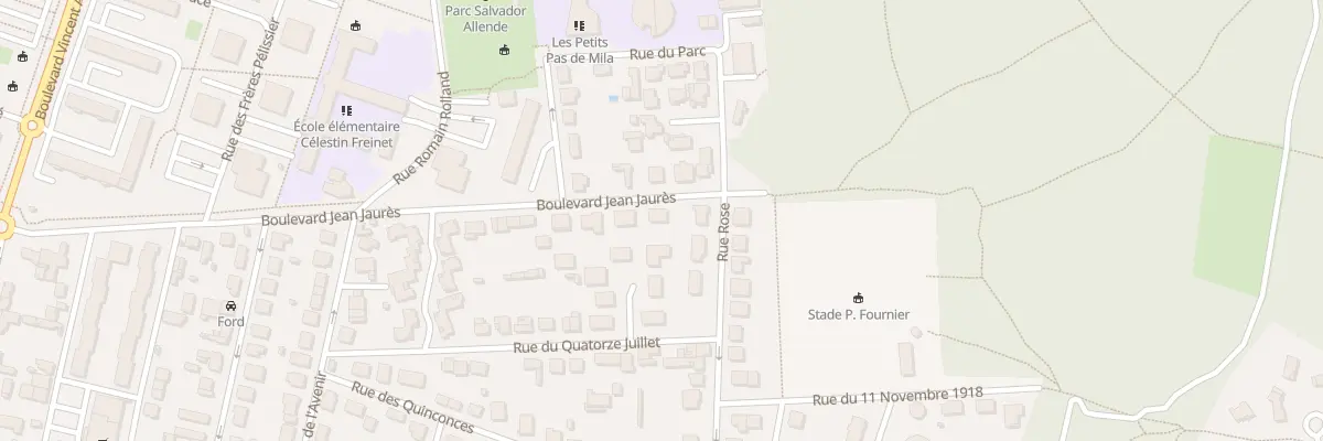 Plan du 85 Bd Jean Jaurès à Soyaux