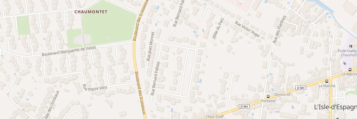 Plan du 12 Rue Alfred de Vigny à L’Isle-d’Espagnac